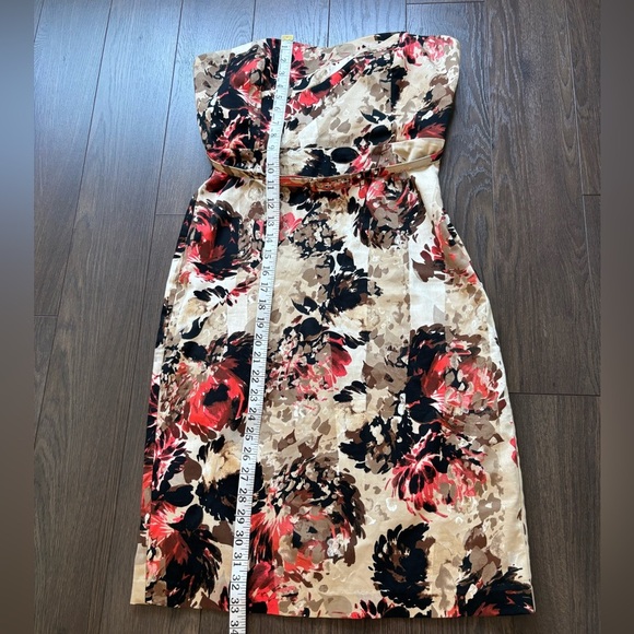 Floral Strapless Sweetheart Neckline Dress Medium - Picture 12 of 12
